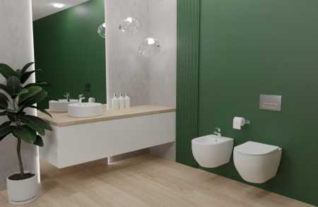 Раковина из сантехнического фарфора Aquatek ЕВРОПА AQ5212-00 40х40 накладная цвет белый 1 отверстие под смеситель